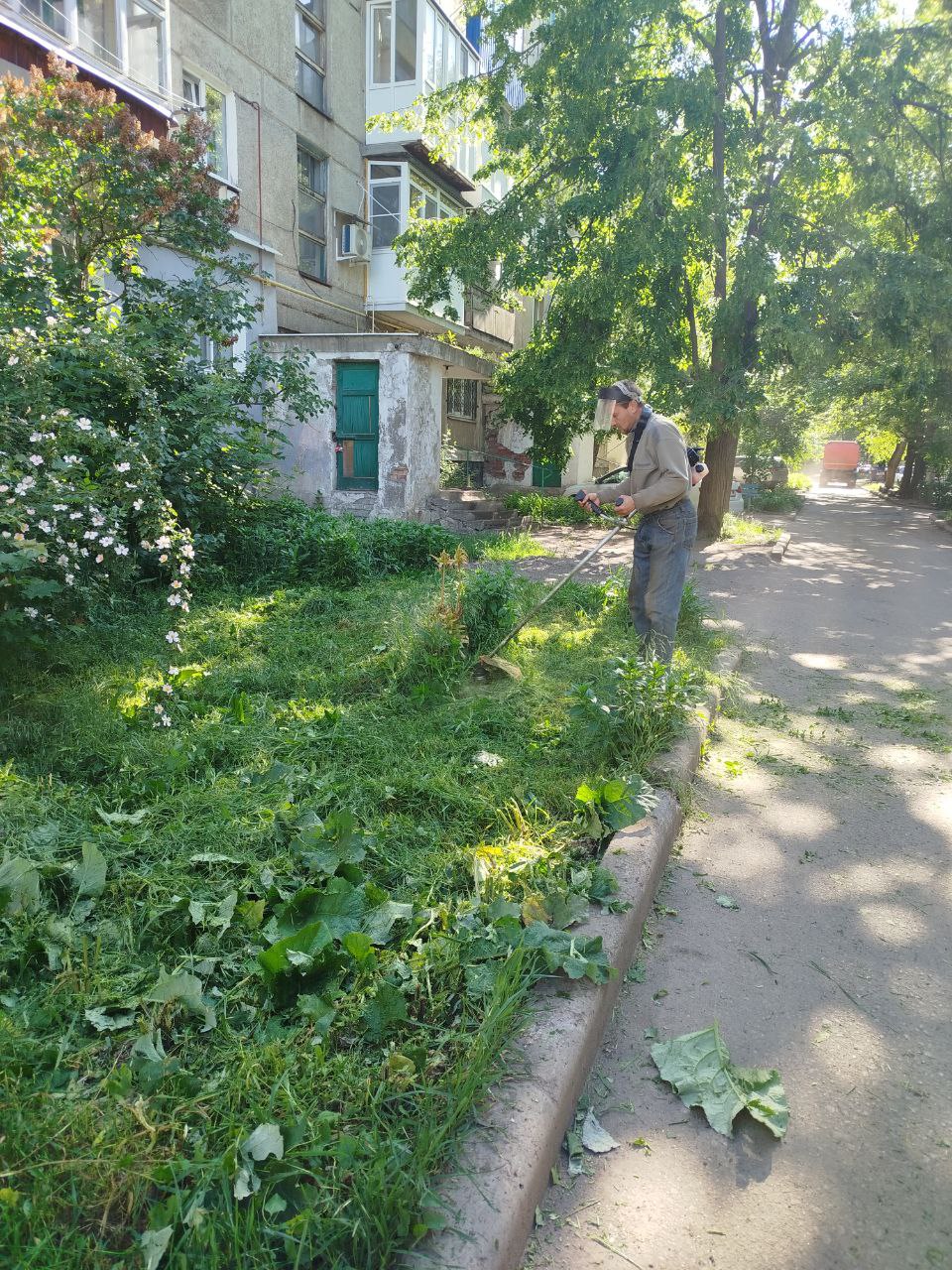 23 мая 2025 года работниками Муниципального унитарного предприятия «Транспортное предприятие «Партнер» проводятся работы по покосу карантинных и сорных трав и обрезке кустарников по ул. Крупской.