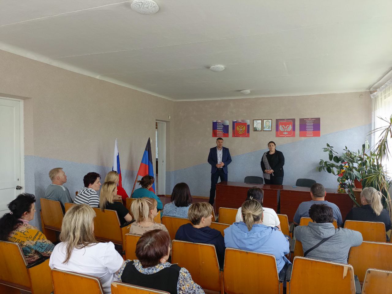 Встреча с жителями села Малоорловка.