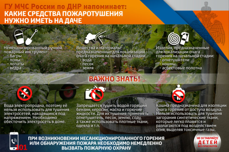 Памятка о необходимости приобретения, хранения средств пожаротушения на даче. Памятка о необходимости приобретения, хранения средств пожаротушения на даче.